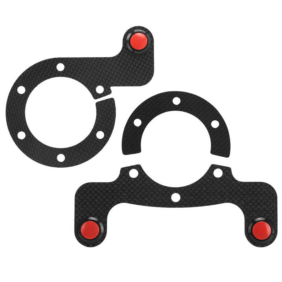 For MOMO/OMP/Nardi/Sparco 6 Bolts Steering Wheel Horn Button Car External Horn Button Kits Carbon Fiber Racing Car Accessories