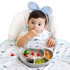 Майка нагрудник для детского питания Babyclaw на молнии, китовый синий, 1 шт., 1 шт.