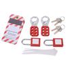 Electrical Lockout Tagout Kit Tag Hasp Safety Padlock Set Rustproof for Lock Out Tag Out Station