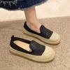 Весна и лето новая рыбацкая обувь дышащая на плоской подошве одинарная обувь пекинская тканевая обувь ленивая на одном педале повседневная универсальная обувь