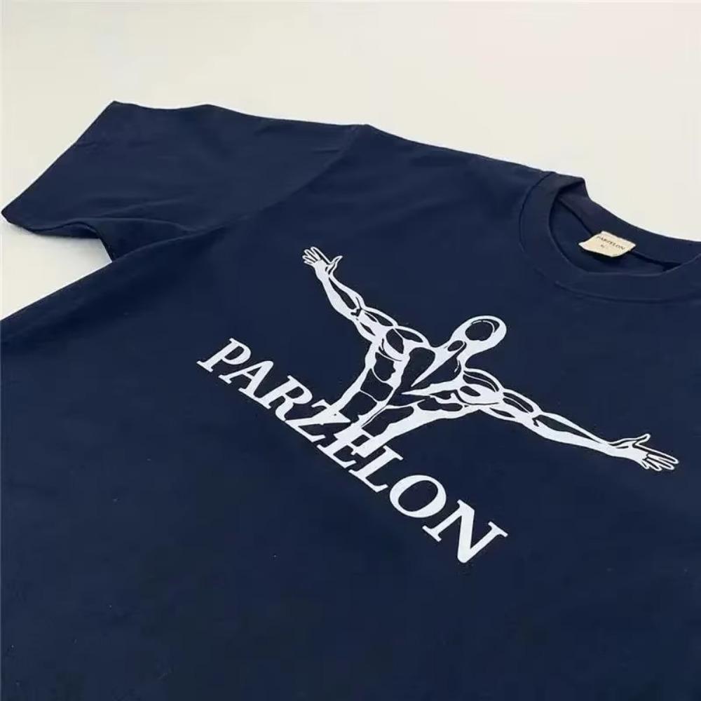 Европейская и американская высококачественная летняя хлопковая мужская футболка, футболка для спортзала, спортивный топ, футболка оверсайз для занятий спортом на открытом воздухе