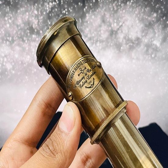 15.24 Cm Brass Pocket Working Telescope Spyglass  Unique Gift for Kids, Husband Boating Gifts for Boys, Easter Gifts for Kids