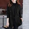 ZANZEA Женский повседневный тонкий кардиган с длинным рукавом и отложным воротником, блейзер