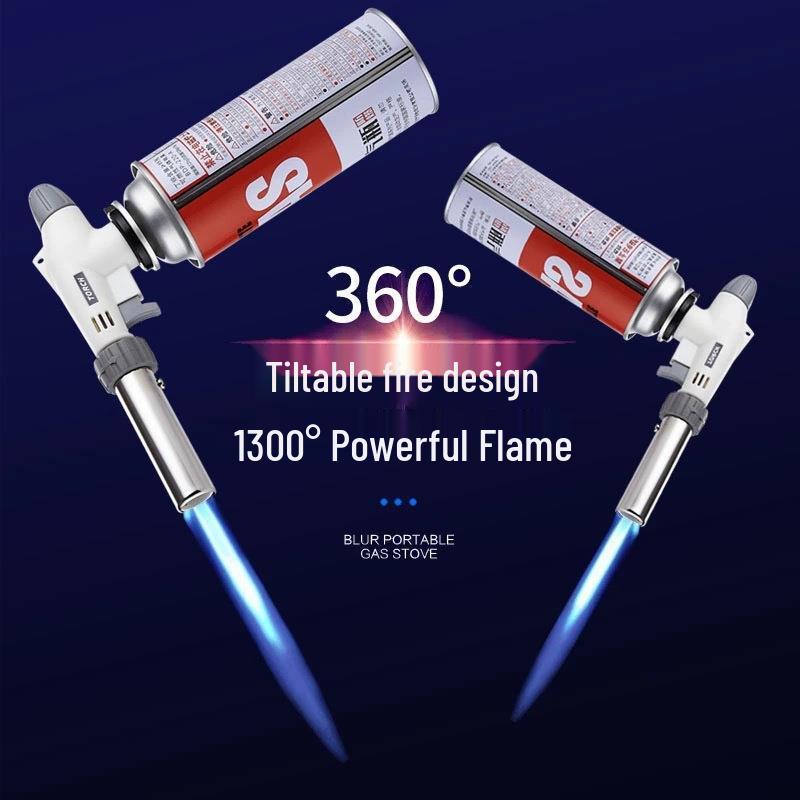 Портативная ручная горелка с электронным поджигом для опаливания свиной шерсти и высокотемпературной сварки