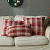 Multiple Sizes Throw Pillowcover Classic Cushion Cover Soft Christmas Plaid Pillowcase  Sofa/Bed