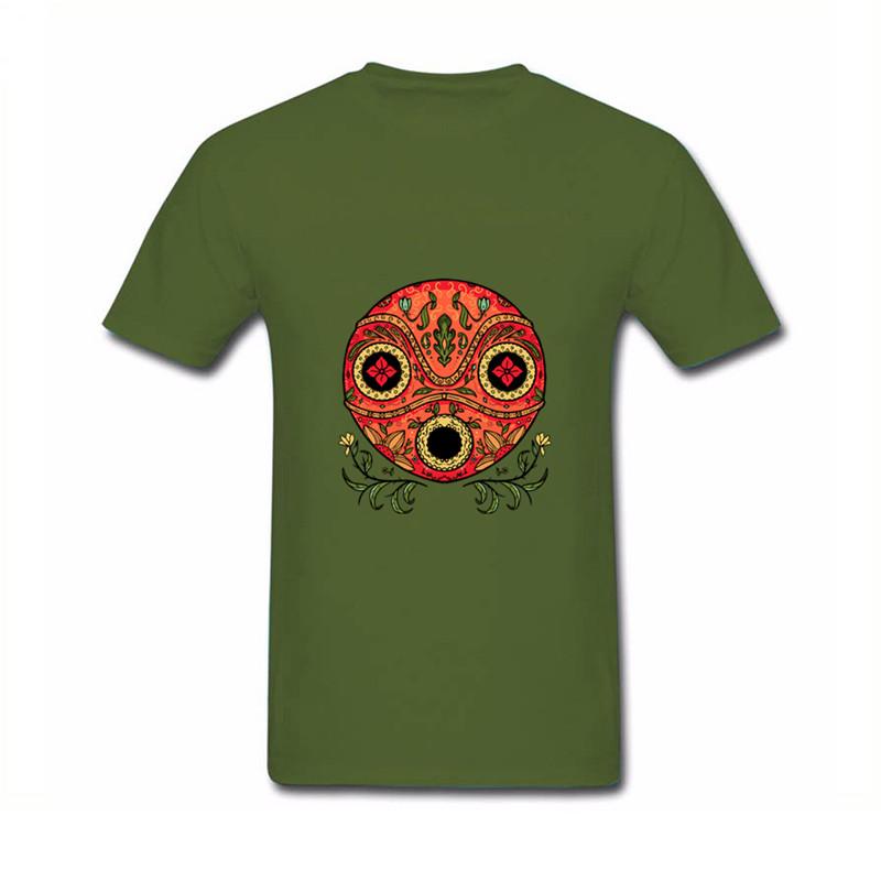 Designer Men T Shirt Funny Dia De Los Mononoke 3D Printed Male Top Tees