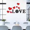Любовь Сердце Наклейка на Настенные Часы Сделай Сам Декаль Декоративные Практичные Прочные Бесшумные Домашний Декор для