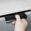 Упаковка из 10 шт. Накладная ручка, TTZEZE Сверхпрочная черная ручка-кромка из алюминиевого сплава для пальцев, скрытые ручки-кнопки для дома, ванной комнаты, спальни, кухни, двери, комода