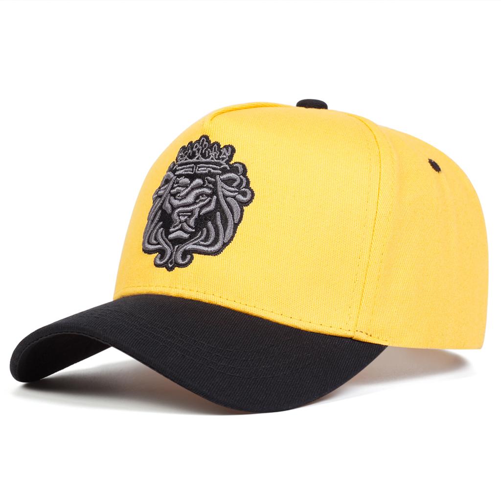 Unisex Crown Lion Embroidery Hip Hop Caps Outdoor Sport Men Baseball Cap Adjustable Cotton Golf Hat Trucker Hats