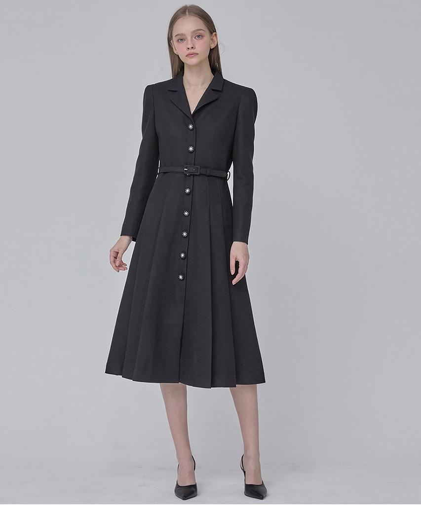 JULIY&CALLA 24 Fw Collar 106 Dear Giselle Dress Black