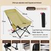Portable High-Back Folding Moon Chair