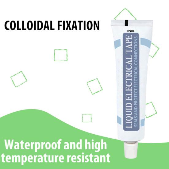 30 мл жидкая изоляционная лента, высокая термостойкость, огнестойкая, экологически чистая, практичная изоляционная жидкая лента для склеивания проводов