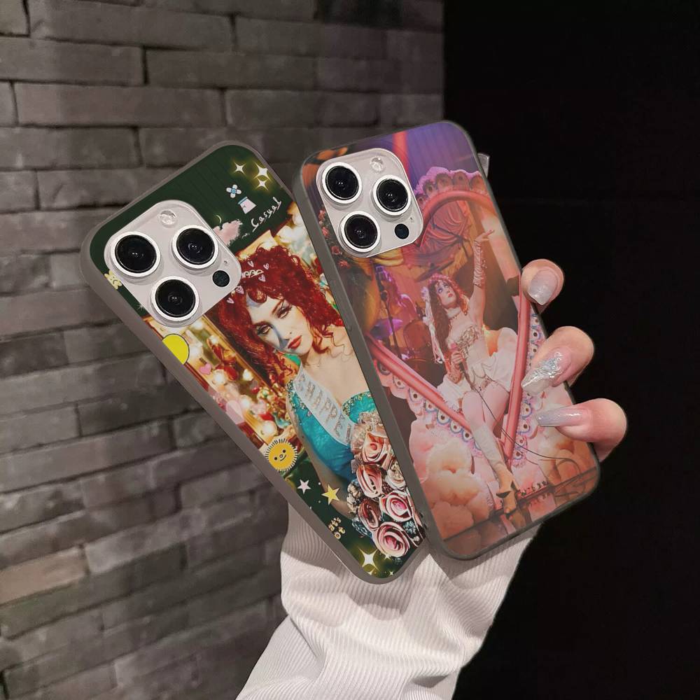 Чехол для телефона Singer C-Chappell R-Roan для iPhone 17 16 15 11 12 13 14 Pro Max Мягкий гофрированный силиконовый чехол