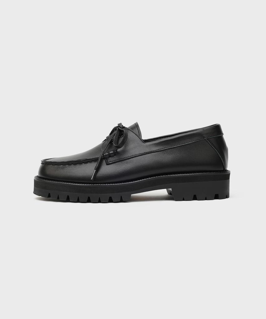 Firenze Atelier [Vibram] Стандартная Повседневная Подошва Лоферы 5099 [Кожа Черный]