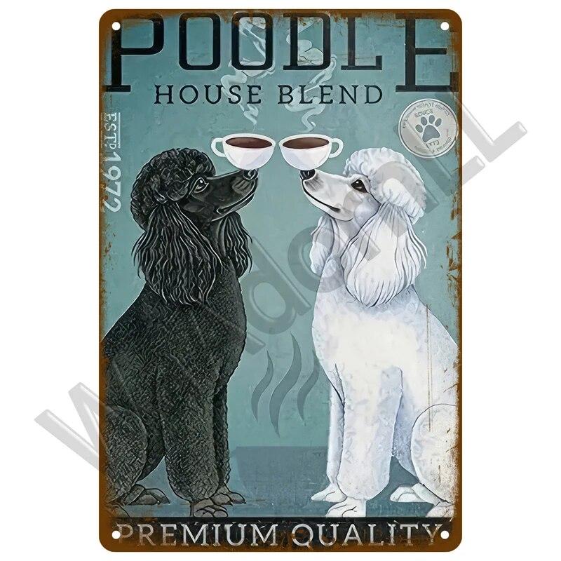 Металлический знак в стиле ретро, черный кот, постер, забавный оловянный знак с котом, винтажная табличка с изображением животного, домашний декор, настенное искусство, зоомагазин, садовая табличка для бара для собак