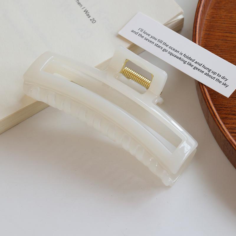Изысканный акриловый зажим-коготь для густых волос - Большой высококачественный зажим-акула