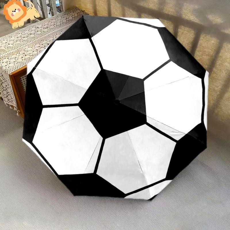 1PC football sport Umbrella Portable Folding Umbrella Iron Frame Hole Bone Structure Outdoor Home Umbrella A10