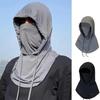 Unisex Face Mask, Hat, Integrated Neck Protection, Full Face Cycling Equipment, Headgear, Ice Silk Scarf