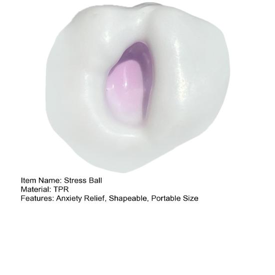 Мяч для снятия стресса, сенсорная игрушка, снимающая тревогу, сжимающая игрушка для детей, подростков и взрослых, переносная мягкая цветная игрушка для снятия стресса из термопластичной резины
