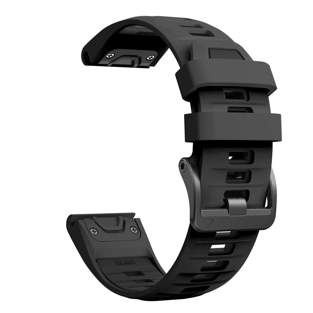 Винтовое стальное крепление Силиконовый ремешок Для Garmin Fenix 8 7 E 47 мм 7X Pro 51 мм Epix/6 6X/Instinct 3 50 мм 45 мм QuickFit 26 мм 22 мм Ремешок