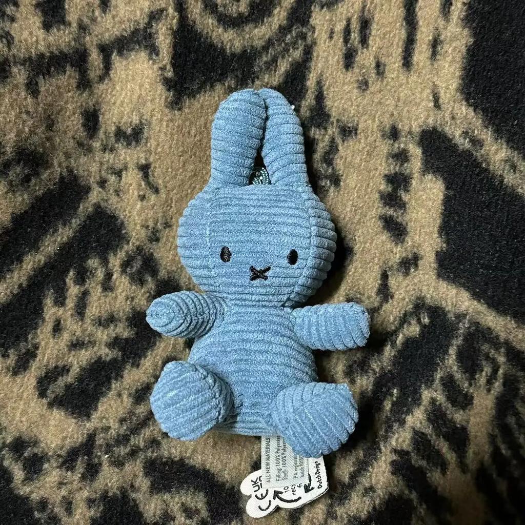 Kawaii Miffy Keychain Miffy Rabbit Doll Pendant Corduroy Little Rabbit Keychain Plush Cute Rabbit Figurine