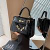 2026 New Kelly Bag Fashion Women's Handbag Versatile Oblique Span Bag Small Square Bag One Shoulder Handbag