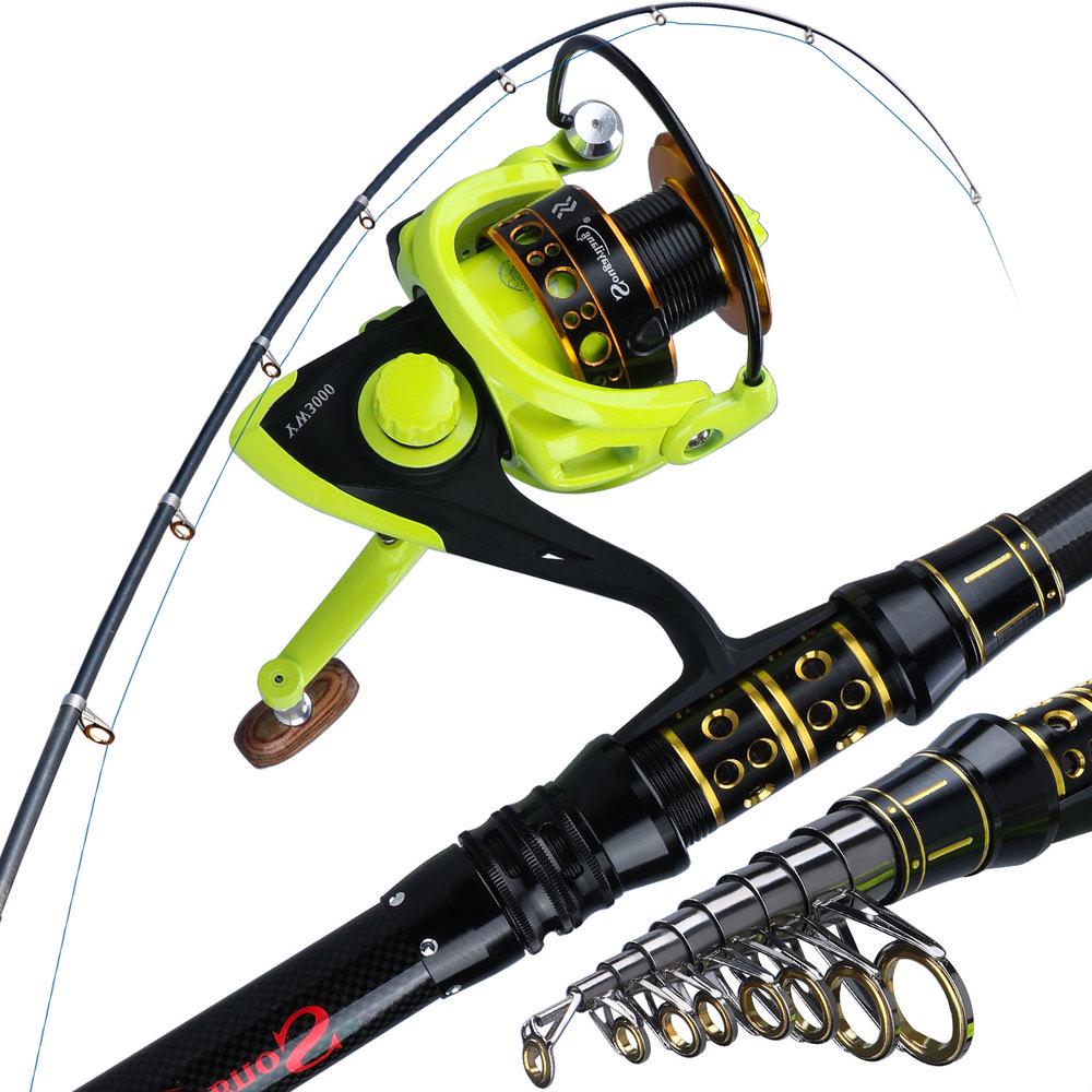 Fishing Rod Reel Set Telescopic Spinning Rod with 12BB Smooth Fishing Reel Portable Fishing Rod Set