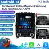 9.7"Для Renault Koleos Megane 4 Samsung SM6 Talisman 2017-2019 Android Автомагнитола Мультимедиа Навигация Беспроводной Carplay 5G WIFI