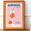 Постер на скандинавскую тему, ретро-коктейли, Aperol Spritz, холст, картина, винтажный художественный принт, минимализм, современная настенная картина, кухонный домашний декор