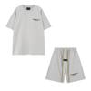 FEAR OF GOD ESSENTIALS Худи с флокированным логотипом Мужское Женское Свободная Флисовая Толстовка Повседневная Уличная Одежда