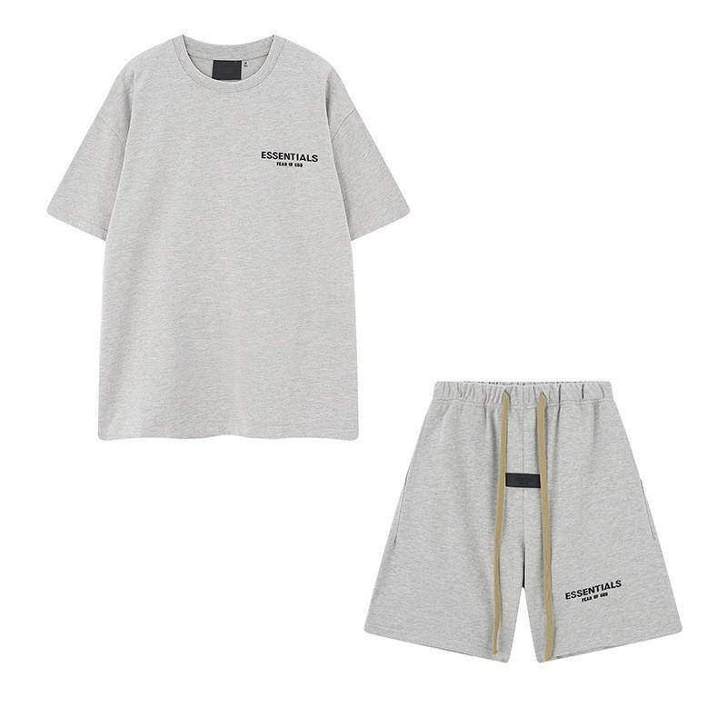 FEAR OF GOD ESSENTIALS Худи с флокированным логотипом Мужское Женское Свободная Флисовая Толстовка Повседневная Уличная Одежда