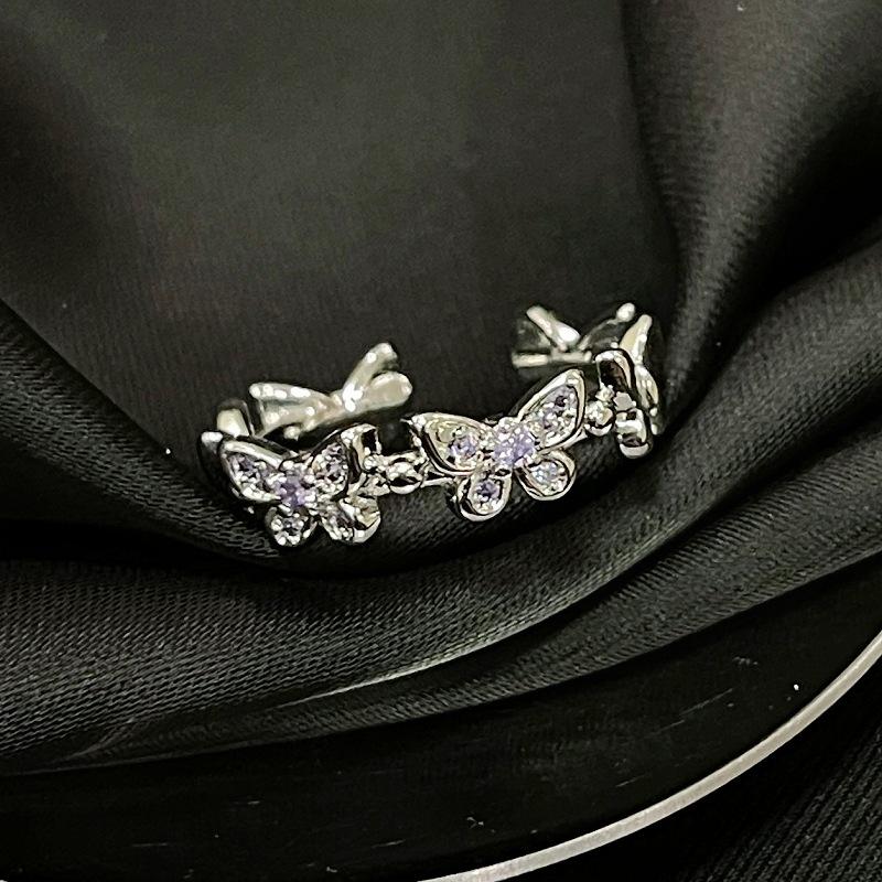 Продвинутая серия цветов Super Flash Кольцо-карандаш Zir***** Регулируемое кольцо-бабочка на указательный палец Женское