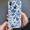Сине-белый фарфоровый чехол для телефона Xiaomi Redmi Note 10 9 8 7 Pro 8T 9T 9S Mi 12T 11T 10T 12 11 Lite Мягкий силиконовый корпус