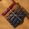 Handmade Stitching Cowhide Strap for Omega Bracelet Vintage Oil Wax Leather Watch Band 18/19/20/21/22/24mm for Seiko Wristband