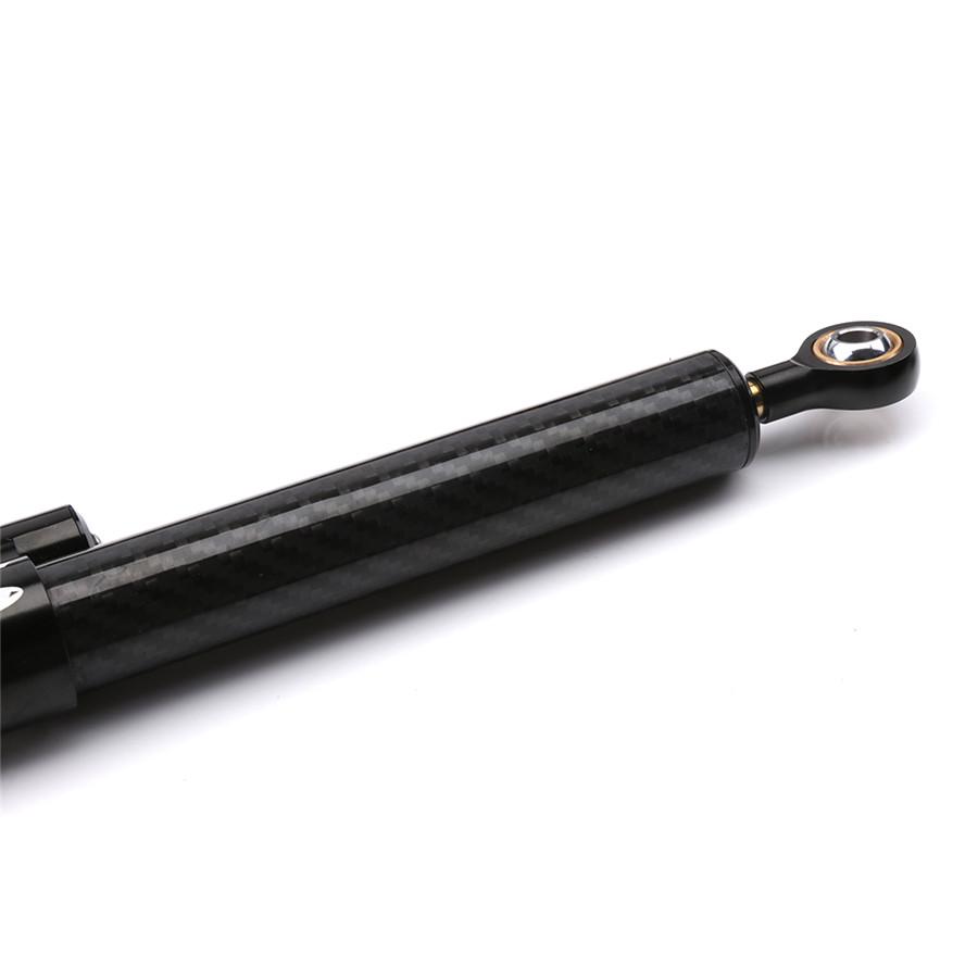 13.5'' Motorcycle Carbon Fiber Black Steering Damper Stabilizer Top Installation