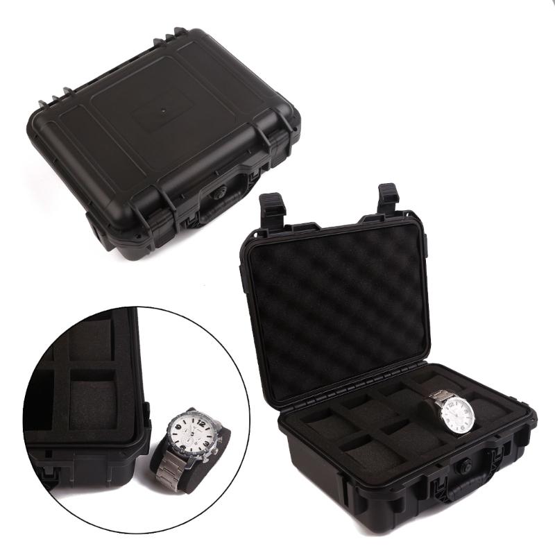 Пластиковый ролл для часов на 8 слотов, водонепроницаемый кейс для хранения, отдельные футляры для часов, ювелирные изделия