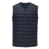 Men White Down Vest Man's Clothing Ultra Light Down Waistcoat Portable Sleeveless Coat Man Winter Round Collar Warm Liner
