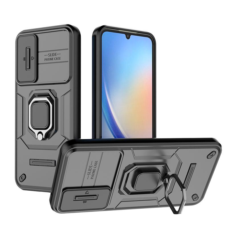 Для Samsung Galaxy A14 A24 A34 A54 M34 A13 чехол противоударный бронированный магнитный держатель кольцо чехол для Galaxy A 14 34 54 слайдер объектив Coque