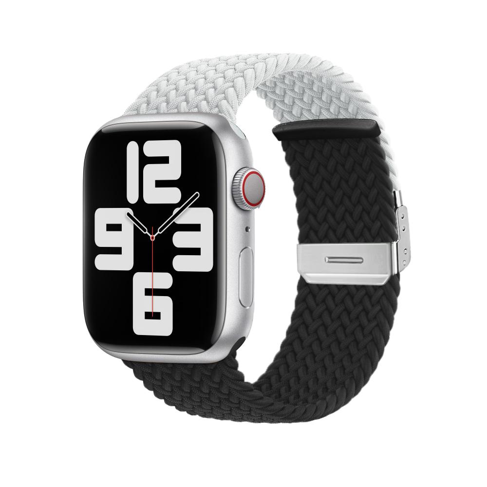 Плетеный нейлоновый ремешок для Apple Watch Band Ultra 10 9 8 7 49 мм 46 мм 45 мм 44 мм Регулируемый браслет 6 5 4 SE 41 мм 42 мм 40 мм Correa
