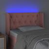 LED Headboard Pink 83x16x78 88 cm Velvet