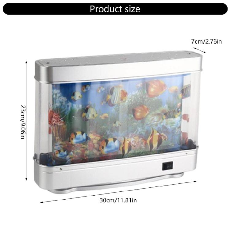 Светодиодный светильник для аквариума на морскую тематику, компактный и простой в использовании, аквариумные декорации для детской комнаты и вечеринок