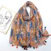 2024 Spring And Autumn Winter New Cotton And Hemp Long Thin Scarf Travel Versatile Sunscreen Warm Shawl For Women