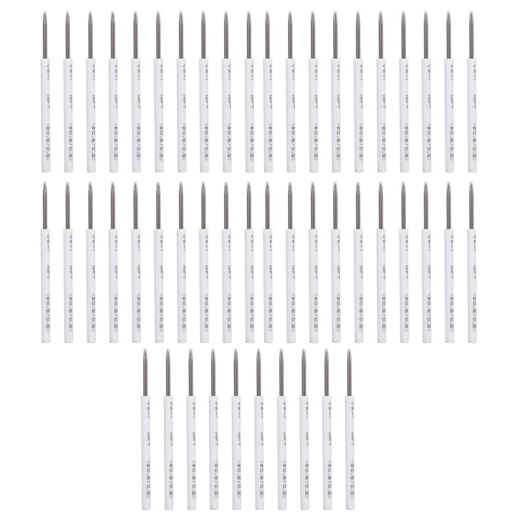 50pcs Professional Shader Microblading Needle Stainless Steel Eyebrow Tattoo Needle3RS