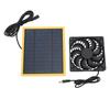 Solar Panel Fan Kit 20W Waterproof for Outside Small Chicken Coops Greenhouses Sheds Pet Houses