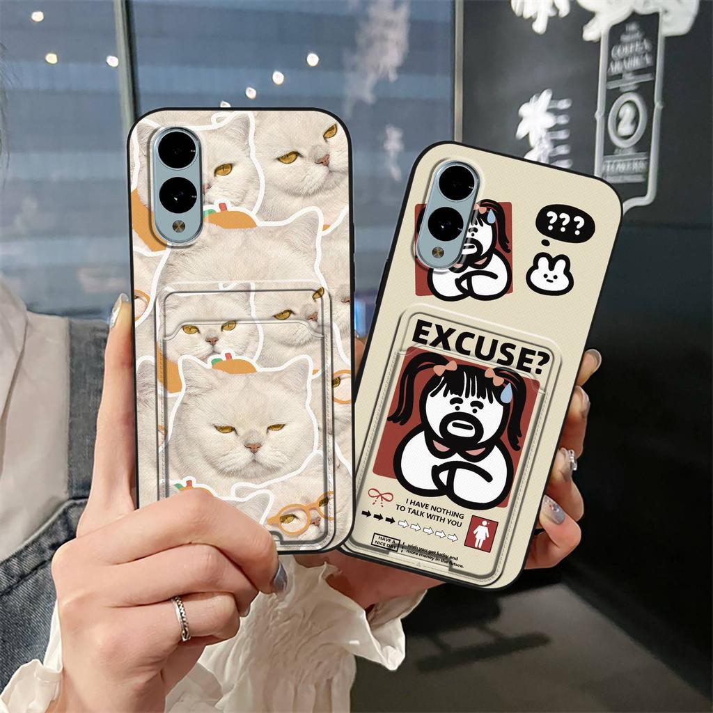 Waterproof Anti-dust Phone Case For Fujitsu Arrows F-52E/We2 Graffiti Card slot Fashion Design Soft case Durable Cute