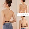 Женский бюстгальтер с тонким ледяным шелком Beauty Back Pure Color Halter Neck Invisible Bra