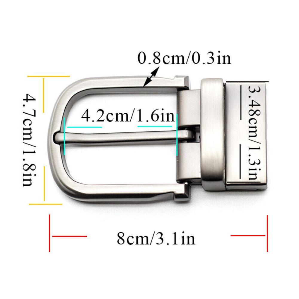 35mm DIY Reversible Rotatable Single Prong Single Pin Clip Buckle Belt Buckle