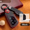 5 Buttons Car Key Fob Case Leather Key Cover Smart Remote Protector for Volkswagen VW ID.4 ID.3 MK8 Golf GTI Seat Leon MK4 Skoda Octavia