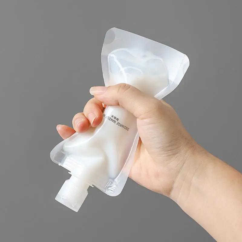 10 шт. 30/50/мл Дозатор для лосьона Сумка для путешествий Многоразовые пакеты для шампуня Жидкий герметичный Заправляемая косметическая упаковка Контейнер для хранения