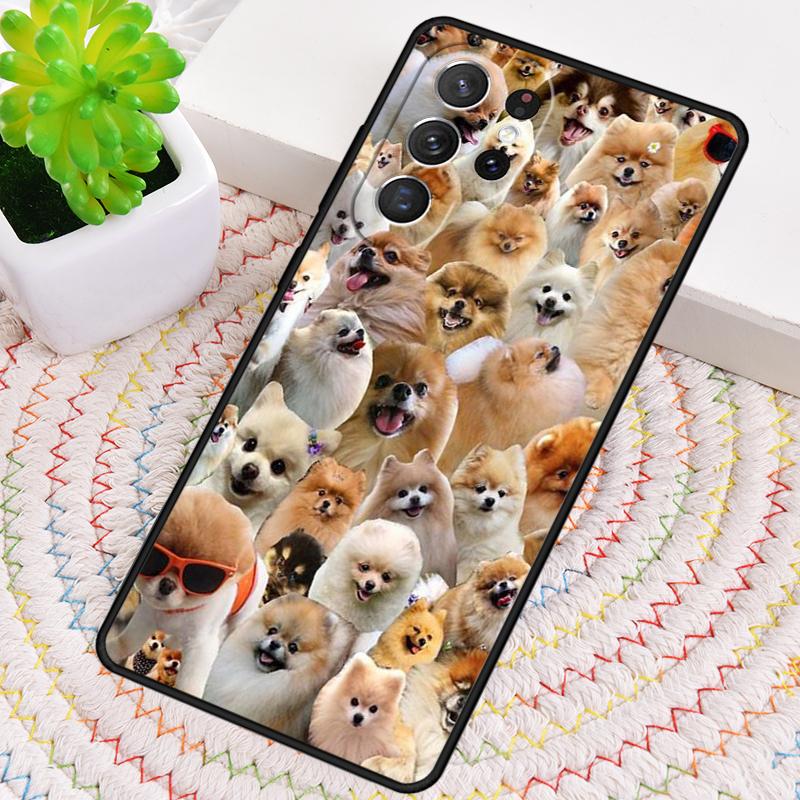 Pomeranian puppy dog TPU Phone Case For Samsung Galaxy note 10 pro S26 S25 S24 S23 S22 Ultra Plus S21 FE S20 Shockproof Cover
